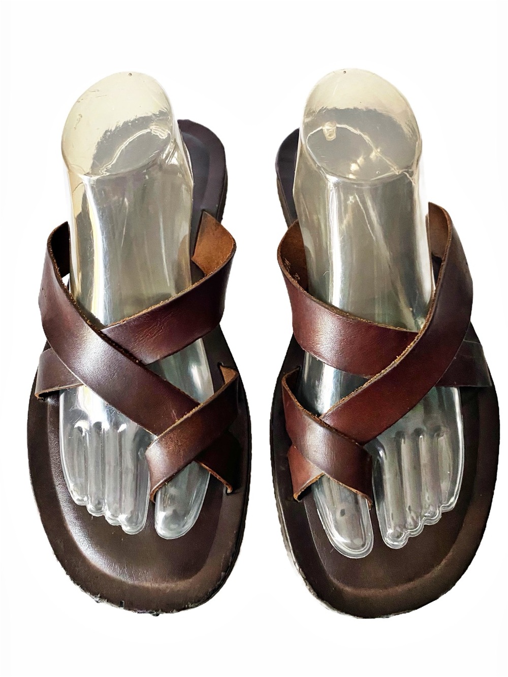 Men’s Mercanti Fiorentini Italian Criss-Cross Loop Genuine Leather Expresso